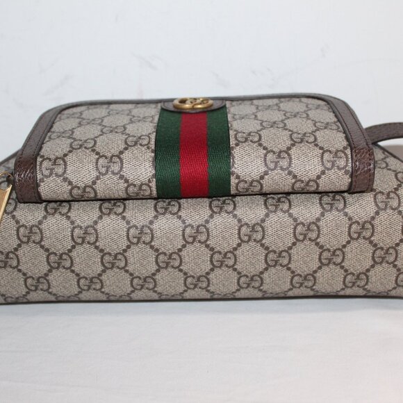 NEW Gucci Beauty Cosmetic Toiletry Bag GG Supreme Marmont Web Handbag 751811 - Picture 2 of 12